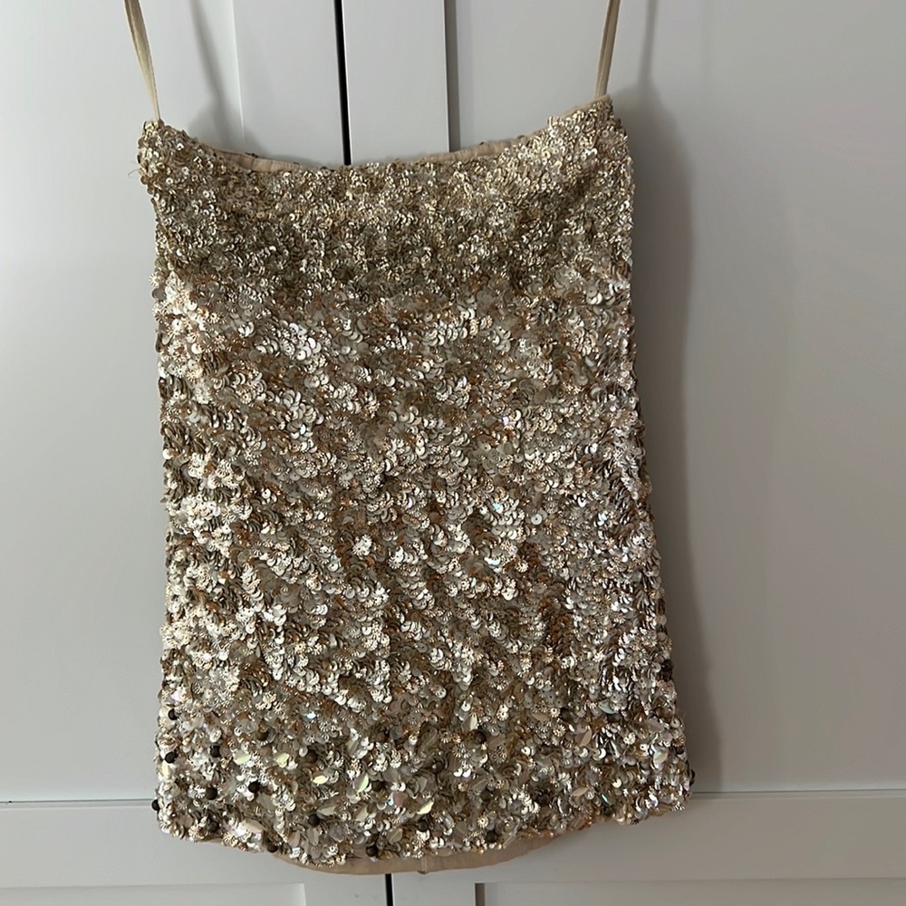 All saints hand embellished skirt